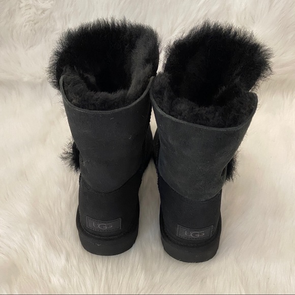 UGG Bailey Button Boots Black 5 - Picture 4 of 14